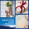 4 Pack Star Stencil 4 Sizes Star Shaped Painting Template Reusable Plastic Twinkle Starburst Painting Stencils for Wall Wood Canvas Fabric, Use for Flag Day Home Decor DIY Crafts(Stars and Moon)